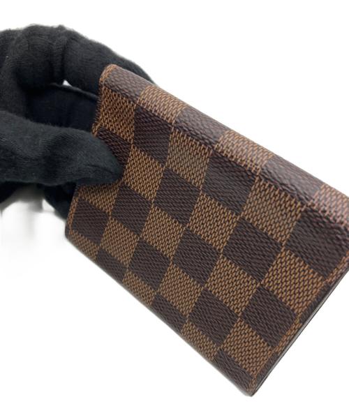 LOUIS VUITTON（ルイ ヴィトン）LOUIS VUITTON (ルイ ヴィトン) ダミエ アンヴェロップ カルト ドゥ ヴィジット カードケース 名刺入れ ブラウンの古着・服飾アイテム