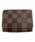 LOUIS VUITTON（ルイ ヴィトン）の古着「ダミエ アンヴェロップ カルト ドゥ ヴィジット カードケース 名刺入れ」｜ブラウン
