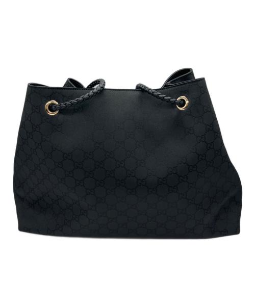 GUCCI（グッチ）GUCCI (グッチ) GG トートバッグ ブラックの古着・服飾アイテム