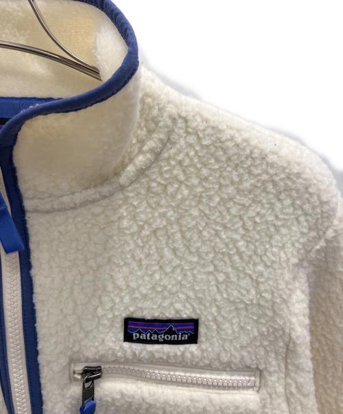 Patagonia（パタゴニア）Patagonia (パタゴニア) フリースプルオーバージャケット ホワイト×ブルー サイズ:Ｓの古着・服飾アイテム
