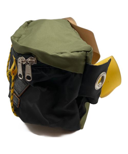 MARNI（マルニ）MARNI (マルニ) PORTER (ポーター) ウエストバッグ ブラック×カーキの古着・服飾アイテム