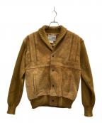 BOUVYブーヴィ）の古着「スエードジャケット」｜ブラウン