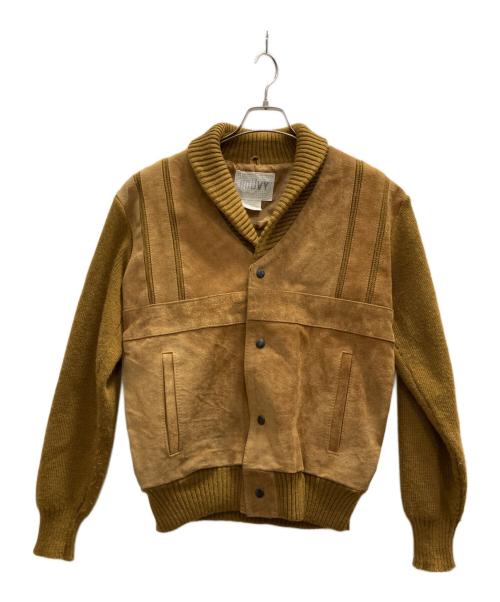 BOUVY（ブーヴィ）BOUVY (ブーヴィ) スエードジャケット ブラウン サイズ:Lの古着・服飾アイテム
