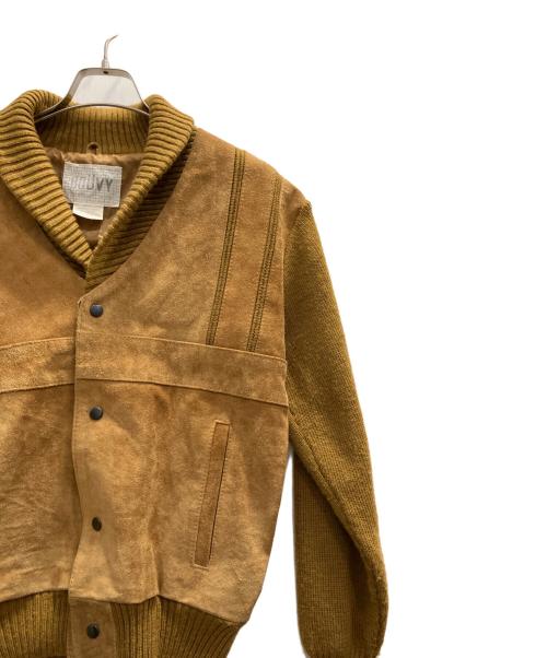 BOUVY（ブーヴィ）BOUVY (ブーヴィ) スエードジャケット ブラウン サイズ:Lの古着・服飾アイテム