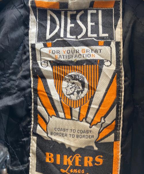 DIESEL（ディーゼル）DIESEL (ディーゼル) レザージャケット ブラック サイズ:XLの古着・服飾アイテム