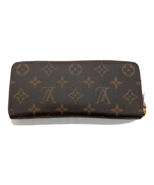 LOUIS VUITTON（ルイ ヴィトン）LOUIS VUITTON (ルイ ヴィトン) モノグラム　ポルトフォイユ・クレマンス ピンク×ブラウンの古着・服飾アイテム