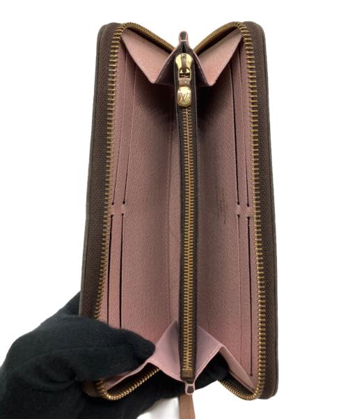 LOUIS VUITTON（ルイ ヴィトン）LOUIS VUITTON (ルイ ヴィトン) モノグラム　ポルトフォイユ・クレマンス ピンク×ブラウンの古着・服飾アイテム