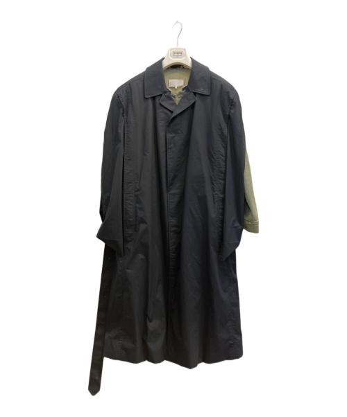 Maison Margiela（メゾンマルジェラ）Maison Margiela (メゾンマルジェラ) デニムジャケットドッキングコート ネイビー×インディゴ サイズ:46の古着・服飾アイテム