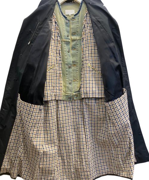 Maison Margiela（メゾンマルジェラ）Maison Margiela (メゾンマルジェラ) デニムジャケットドッキングコート ネイビー×インディゴ サイズ:46の古着・服飾アイテム