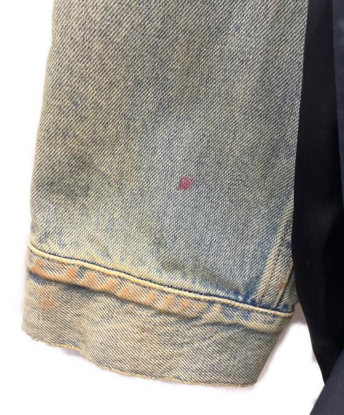 Maison Margiela（メゾンマルジェラ）Maison Margiela (メゾンマルジェラ) デニムジャケットドッキングコート ネイビー×インディゴ サイズ:46の古着・服飾アイテム