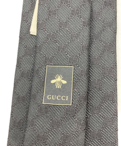 GUCCI（グッチ）GUCCI (グッチ) GG柄シルクネクタイ グレー サイズ:記載なしの古着・服飾アイテム