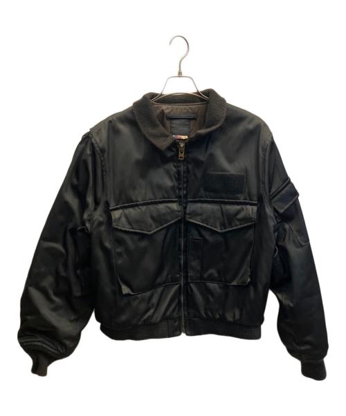 U'S NAVY（ユーエスネイビー）U'S NAVY (ユーエスネイビー) フライトジャケット ブラック サイズ:42の古着・服飾アイテム