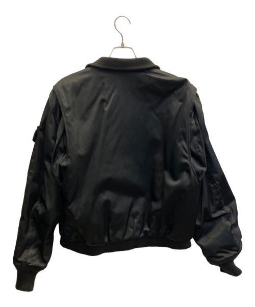 U'S NAVY（ユーエスネイビー）U'S NAVY (ユーエスネイビー) フライトジャケット ブラック サイズ:42の古着・服飾アイテム