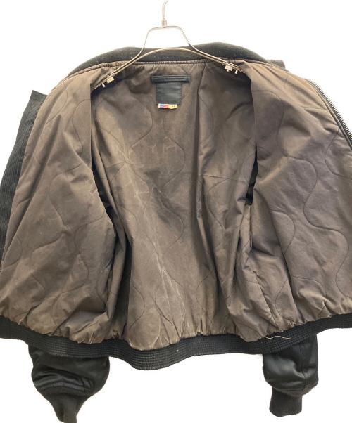 U'S NAVY（ユーエスネイビー）U'S NAVY (ユーエスネイビー) フライトジャケット ブラック サイズ:42の古着・服飾アイテム