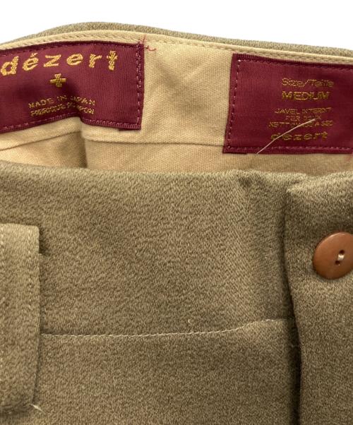 dezert（デザート）dezert (デザート) スラックス オリーブ サイズ:Мの古着・服飾アイテム