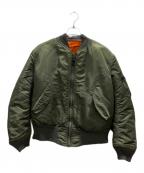 ALPHAアルファ）の古着「MA-1ジャケット」｜グリーン