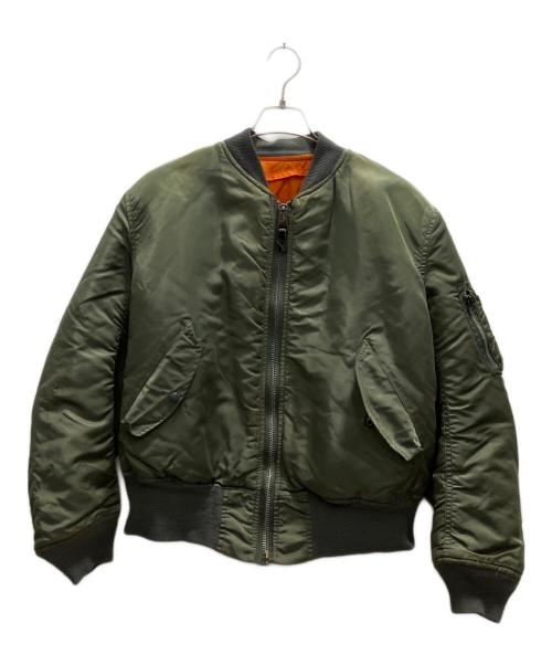 ALPHA（アルファ）ALPHA (アルファ) MA-1ジャケット グリーン サイズ:Мの古着・服飾アイテム