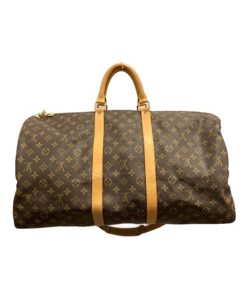 LOUIS VUITTON（ルイ ヴィトン）LOUIS VUITTON (ルイ ヴィトン) キーポル・バンドリエール55ボストンバッグ ブラウンの古着・服飾アイテム