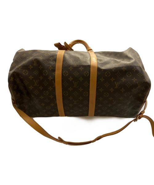 LOUIS VUITTON（ルイ ヴィトン）LOUIS VUITTON (ルイ ヴィトン) キーポル・バンドリエール55ボストンバッグ ブラウンの古着・服飾アイテム