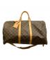 LOUIS VUITTON（ルイ ヴィトン）の古着「キーポル・バンドリエール55ボストンバッグ」｜ブラウン