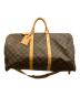 LOUIS VUITTON（ルイ ヴィトン）の古着「キーポル・バンドリエール55ボストンバッグ」｜ブラウン