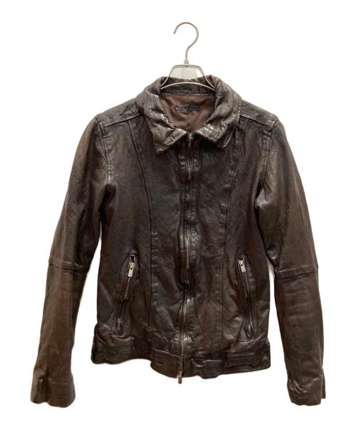 LUVA TRAM（ルーバトラム）LUVA TRAM (ルーバトラム) ラムレザージャケット ダークブラウン サイズ:SIZE Mの古着・服飾アイテム
