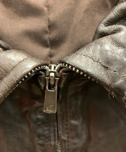 LUVA TRAM（ルーバトラム）LUVA TRAM (ルーバトラム) ラムレザージャケット ダークブラウン サイズ:SIZE Mの古着・服飾アイテム