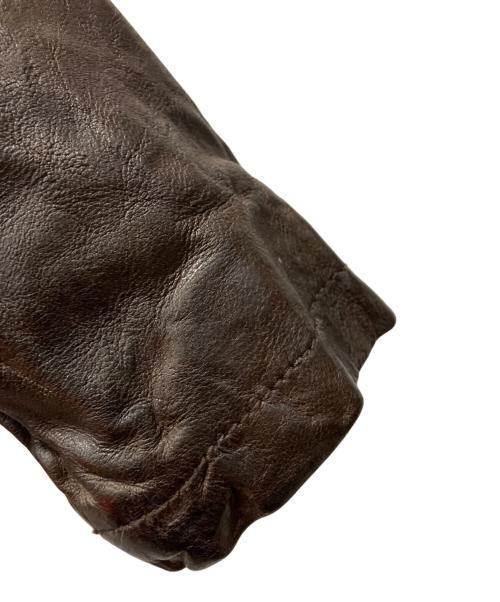 LUVA TRAM（ルーバトラム）LUVA TRAM (ルーバトラム) ラムレザージャケット ダークブラウン サイズ:SIZE Mの古着・服飾アイテム