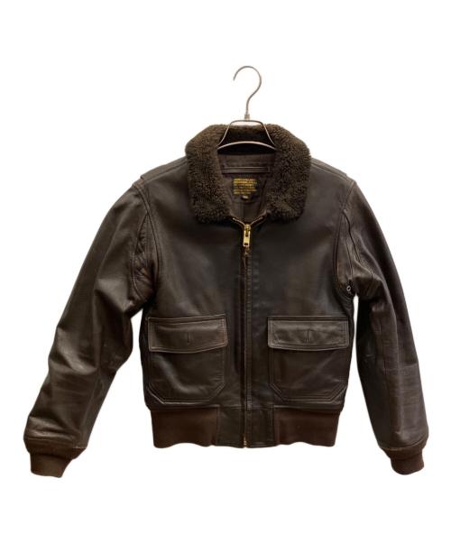 MORGAN（モーガン）MORGAN (モーガン) 70'sG-1フライトジャケット ダークブラウン サイズ:34の古着・服飾アイテム