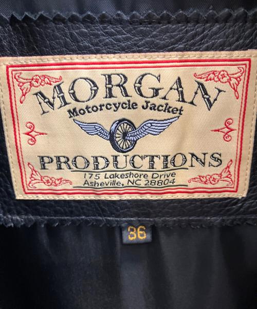 MORGAN（モーガン）MORGAN (モーガン) モーターサイクルジャケット ブラック サイズ:36の古着・服飾アイテム