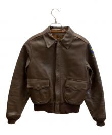 MORGAN（モーガン）の古着「A-2フライトジャケット」｜ブラウン