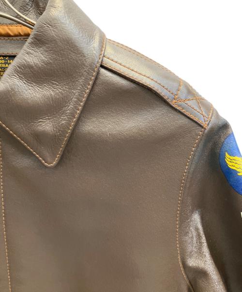 MORGAN（モーガン）MORGAN (モーガン) A-2フライトジャケット ブラウン サイズ:34の古着・服飾アイテム