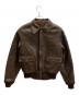 MORGAN（モーガン）の古着「A-2フライトジャケット」｜ブラウン