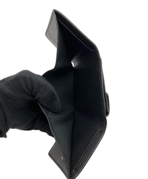 Maison Margiela（メゾンマルジェラ）Maison Margiela (メゾンマルジェラ)  4ステッチカーフ三つ折り財布 ブラックの古着・服飾アイテム