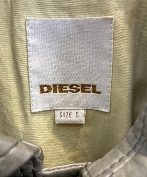 DIESEL（ディーゼル）DIESEL (ディーゼル) レザージャケット グレー サイズ:Ｓの古着・服飾アイテム