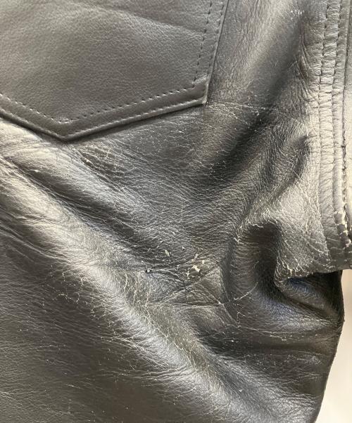 Schott（ショット）Schott (ショット) レザーパンツ ブラック サイズ:76cmの古着・服飾アイテム