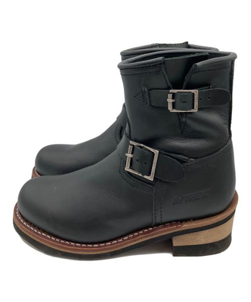 AVIREX（アヴィレックス）AVIREX (アヴィレックス) エンジニアブーツ ブラック サイズ:SIZE 24cmの古着・服飾アイテム