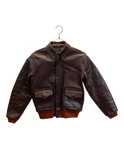 Aero LEATHER（エアロレザー）Aero LEATHER (エアロレザー) レザージャケット ブラウン サイズ:36の古着・服飾アイテム