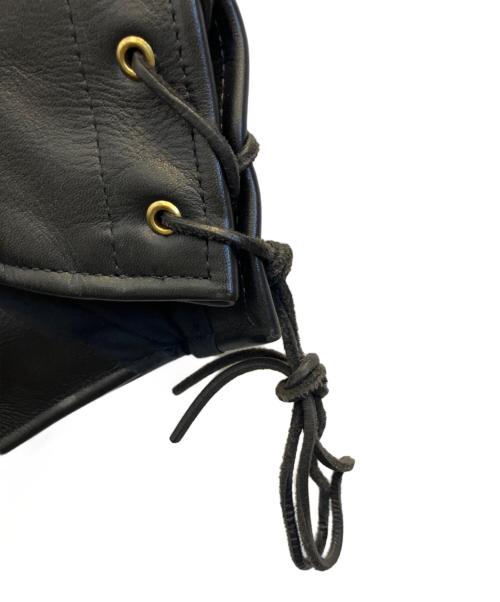 VANSON（バンソン）VANSON (バンソン) レザーベスト ブラック サイズ:34の古着・服飾アイテム