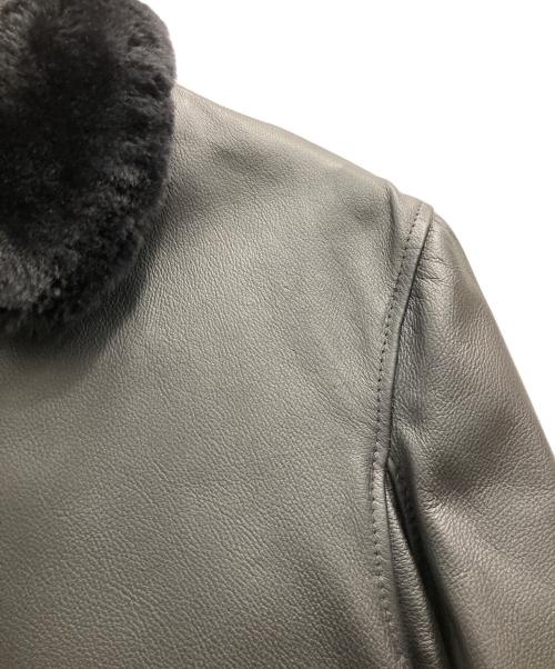 GIBSON&BARNERS（ギブソン・アンド・バーンズ）GIBSON&BARNERS (ギブソン・アンド・バーンズ) AN-J-3フライトレザージャケット ブラック サイズ:Ｓの古着・服飾アイテム