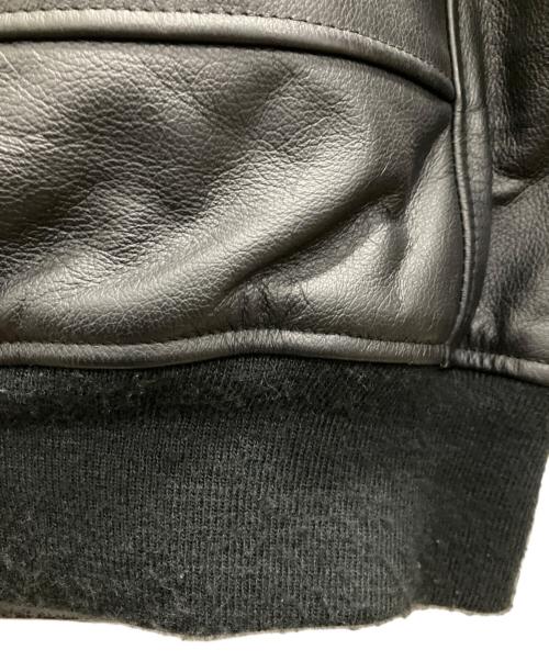 GIBSON&BARNERS（ギブソン・アンド・バーンズ）GIBSON&BARNERS (ギブソン・アンド・バーンズ) AN-J-3フライトレザージャケット ブラック サイズ:Ｓの古着・服飾アイテム