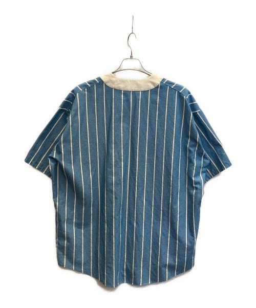 digawel（ディガウェル）digawel (ディガウェル) Baseball S/S shirt ブルー×ホワイト サイズ:SIZE 2の古着・服飾アイテム