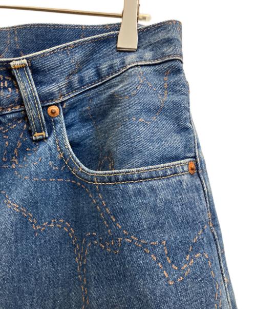 LEVI'S（リーバイス）LEVI'S (リーバイス) A BATHING APE (ア ベイシング エイプ) デニムパンツ ブルー サイズ:SIZE W33×L32の古着・服飾アイテム