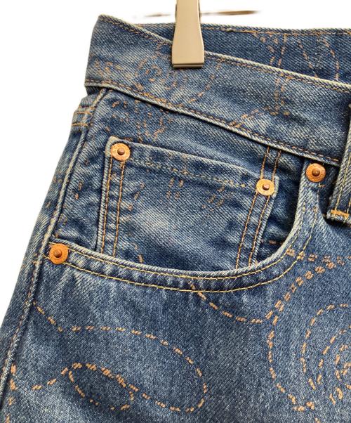 LEVI'S（リーバイス）LEVI'S (リーバイス) A BATHING APE (ア ベイシング エイプ) デニムパンツ ブルー サイズ:SIZE W33×L32の古着・服飾アイテム