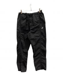 city country city（シティーカントリーシティー）の古着「EMBROIDERED LOGO NYLON PANTS」｜ブラック