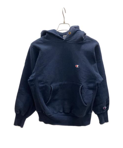 Champion REVERSE WEAVE（チャンピオン リバース ウィーブ）Champion REVERSE WEAVE (チャンピオン リバース ウィーブ) パーカー ネイビー サイズ:Мの古着・服飾アイテム