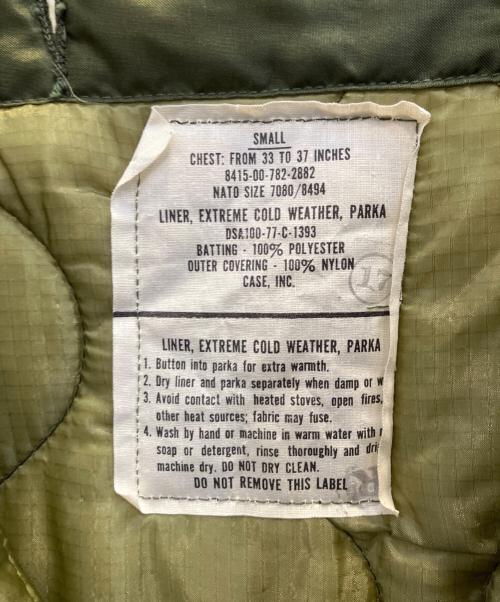 ミリタリー（ミリタリー）ミリタリー (ミリタリー) フィッシュテールパーカーライナー オリーブ サイズ:Ｓの古着・服飾アイテム