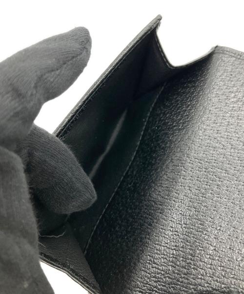 GUCCI（グッチ）GUCCI (グッチ) グッチ ロゴ GG 折り ウォレット 2つ折り財布 ブラックの古着・服飾アイテム