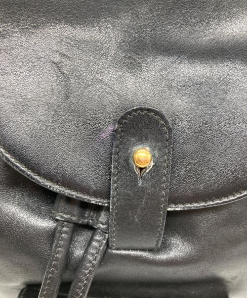 GUCCI（グッチ）GUCCI (グッチ) バンブー レザーバック ブラックの古着・服飾アイテム