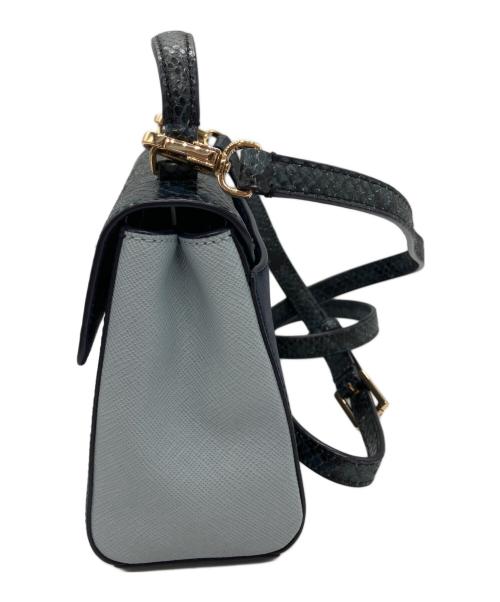 TORY BURCH（トリーバーチ）TORY BURCH (トリーバーチ) 2wayショルダーバックロビンソン グリーン×ブルーの古着・服飾アイテム